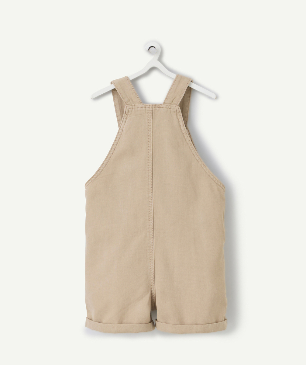 Salopette bébé garçon en viscose responsable beige