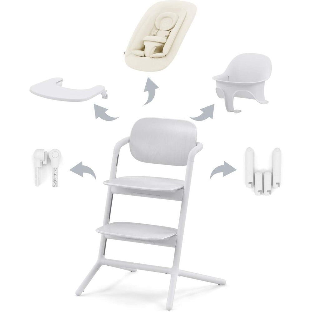 Køb Cybex All White LEMO 4i1 Sæt