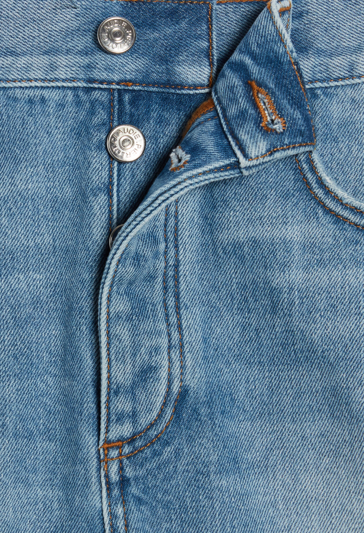 Short jean bleu
