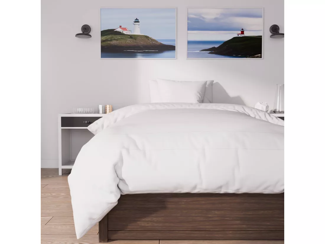 Couette blanche 140x200 cm LUXE 550 Gr, par Soleil d'Ocre