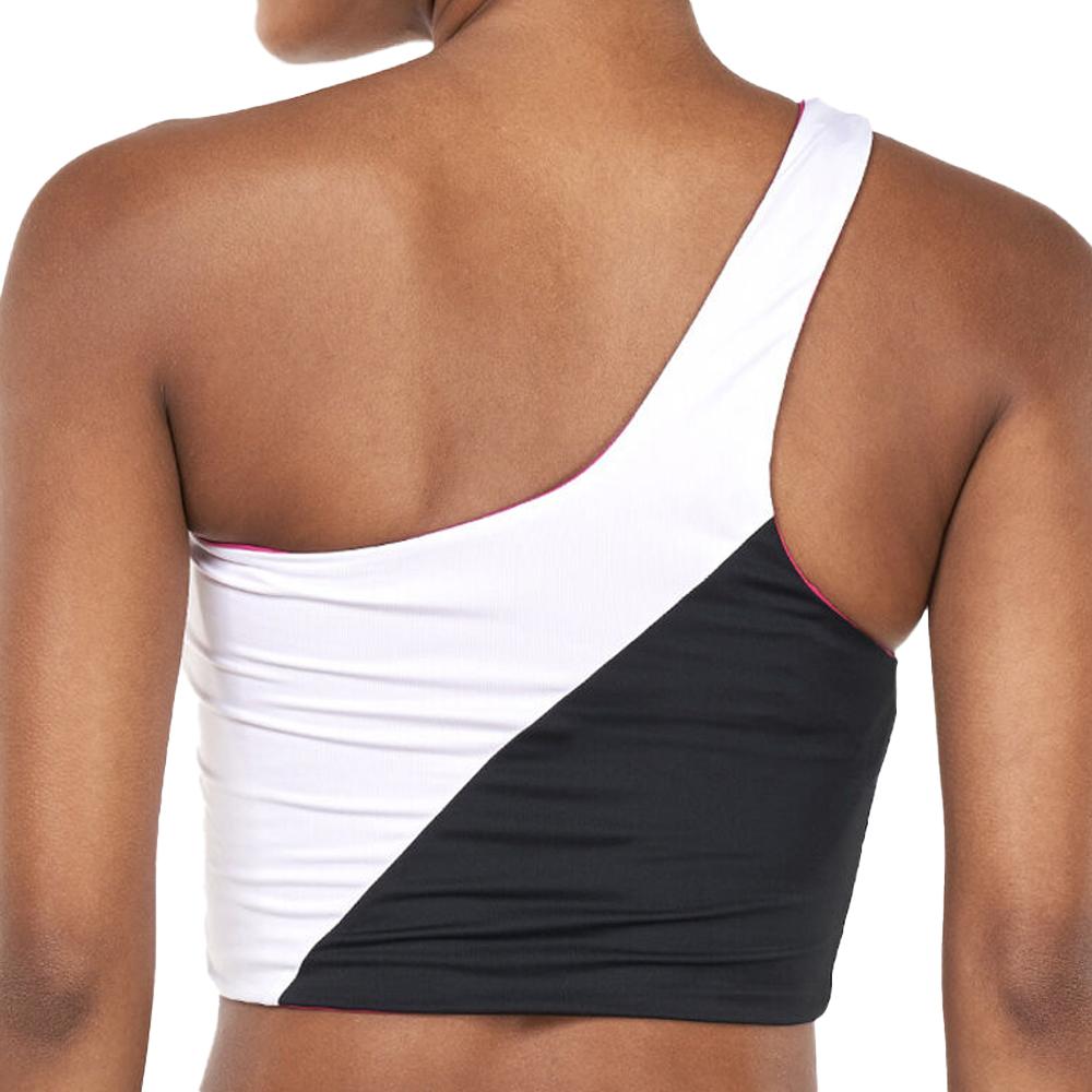 Nike Haut de maillot de bain Blanc/Noir/Rose Femme Nike NESSC259