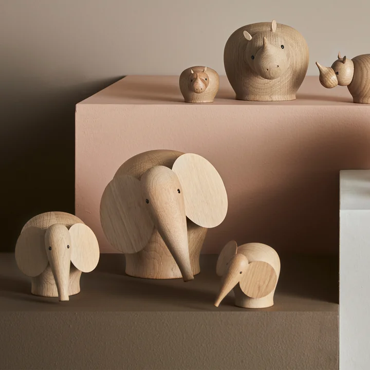 Woud - Nunu Elephant, Eiche matt lackiert / mini