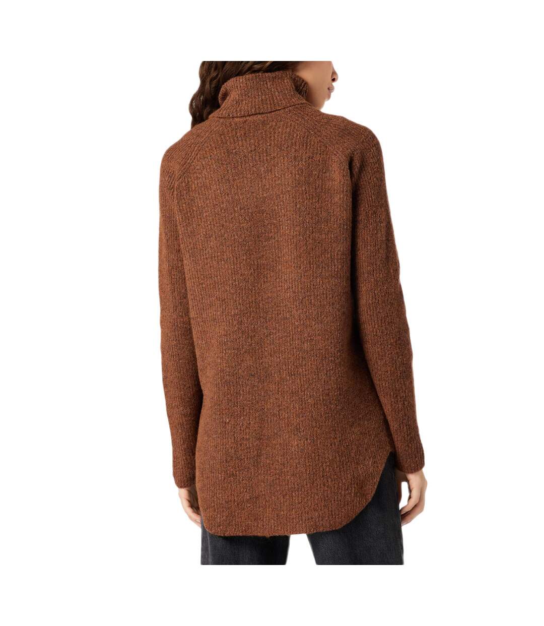 Pull Long Marron Femme Pieces Ellen