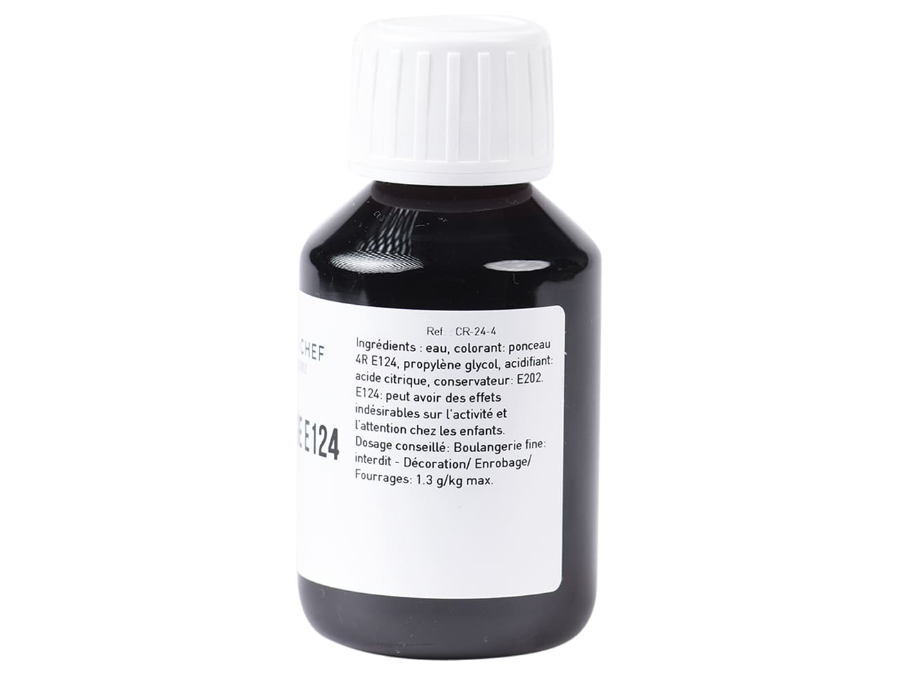 Colorant alimentaire liquide - rouge fraise E124 - 1 litre - Meilleur du Chef