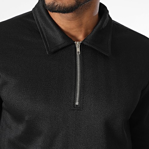 Polo Manches Longues Noir