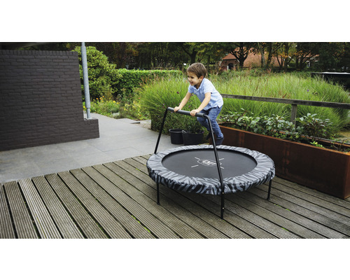 EXIT Tiggy Junior Trampoline met Veiligheidsbeugel Ø 140 cm Grijs;Zwart