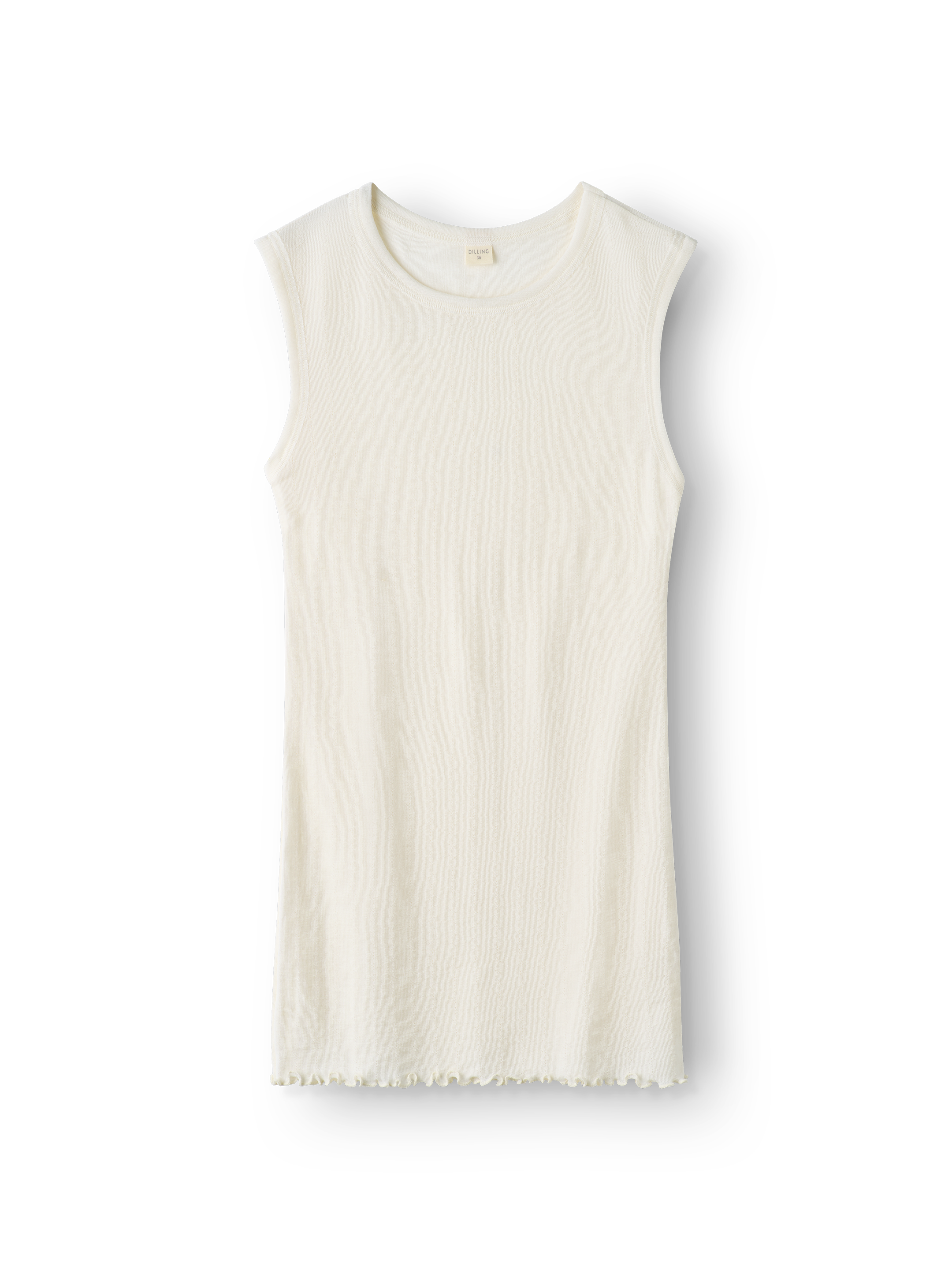 Pointelle tanktop van merinowol/zijde voor dames