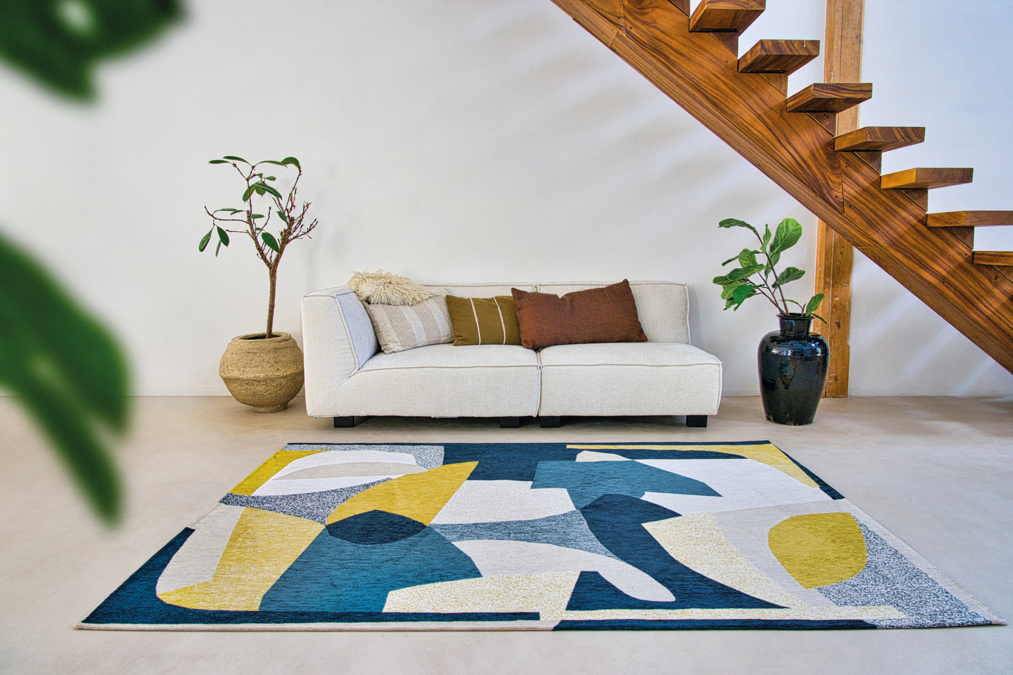 Ecorugs vloerkleed Shapes multicolor 280x390 cm