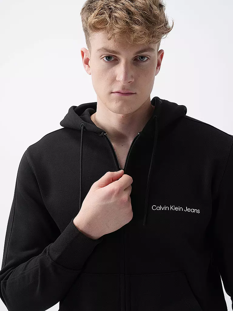 CALVIN KLEIN JEANS Sweatjacke schwarz