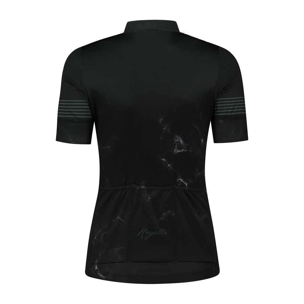 Rogelli Marble Kortærmet Jersey til kvinder Sort / Grå