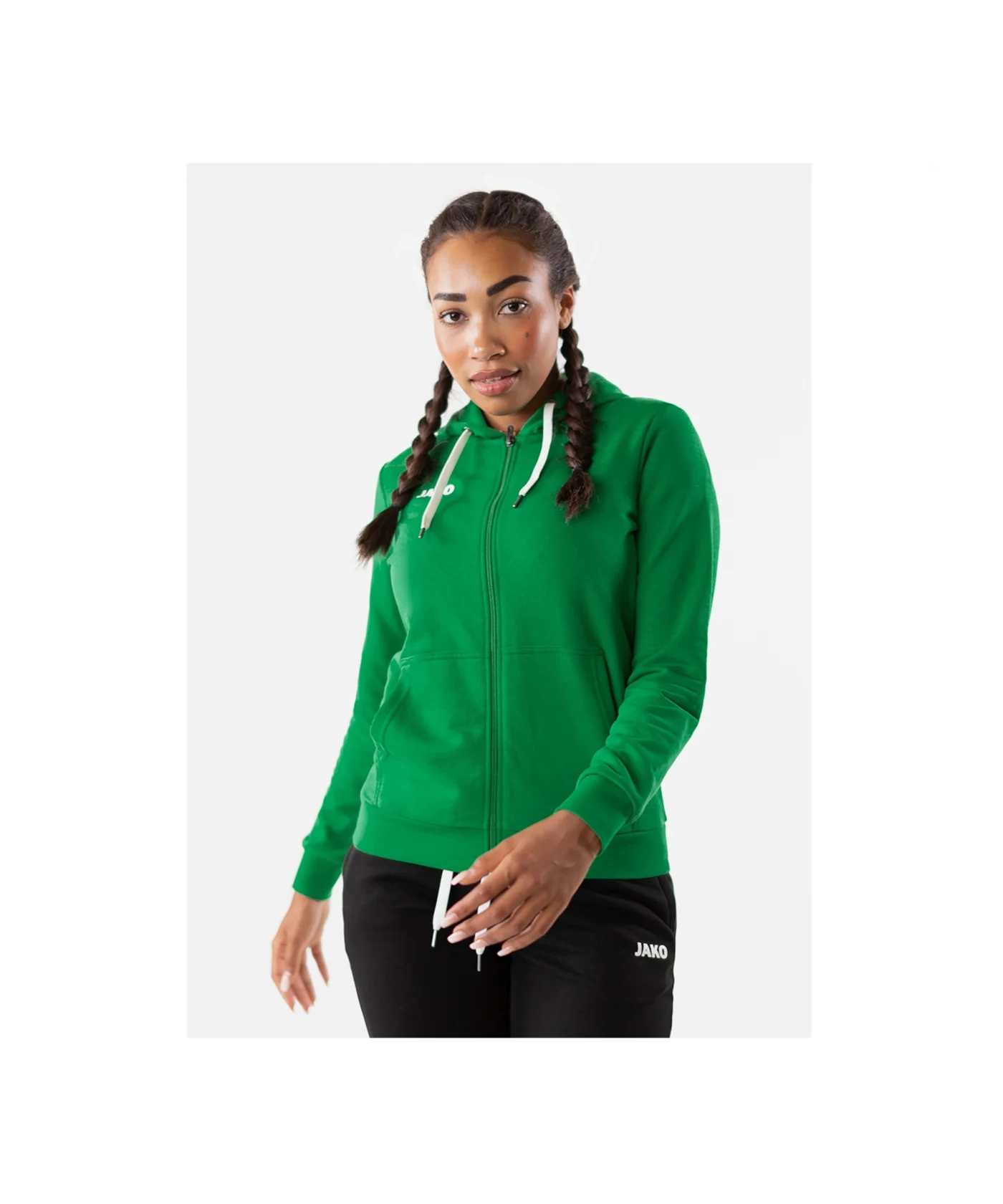 JAKO Base Kapuzenjacke Damen Grün F06