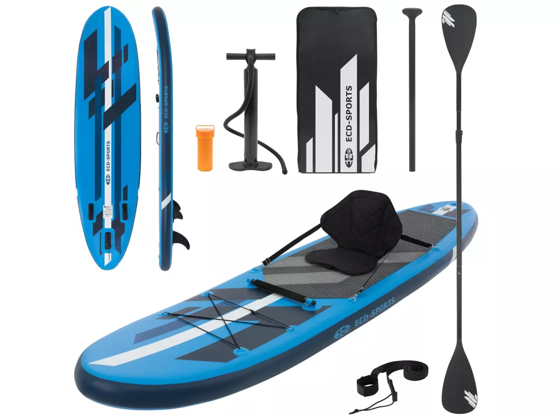 Stand up paddle board gonflable SUP 120kg 320 cm bleu ECD Germany