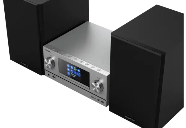 Kenwood M-9000S - Mikrosystem - 2 x 50 Watt - sølv