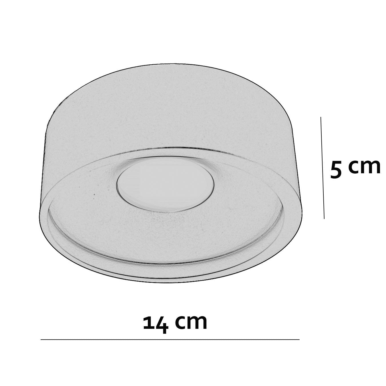 Artdelight Plafondlamp Orlando  Ã 14 cm champagne