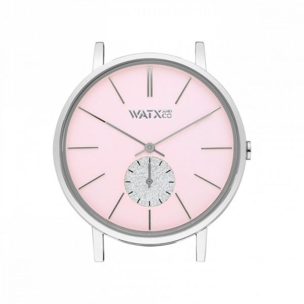 Watx and Co Mostrador de Relógio 38mm Analógico Iris Rosa - WXCA1016