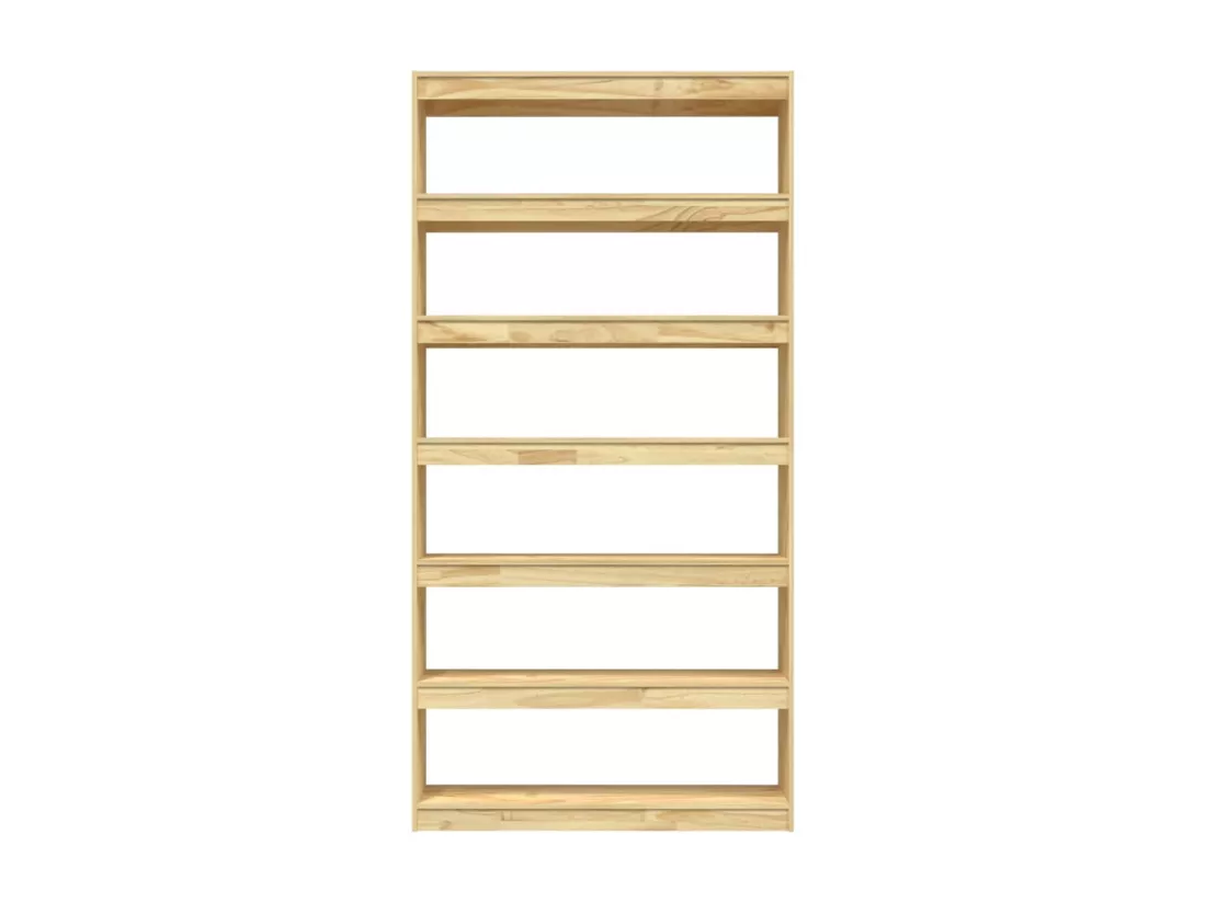 Bibliothèque-Séparateur de pièce 100x30x200 Pin massif