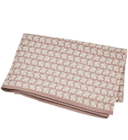 Smallstuff Kuscheldecke - Wolle - 80x100 cm - Rabbits - Powder