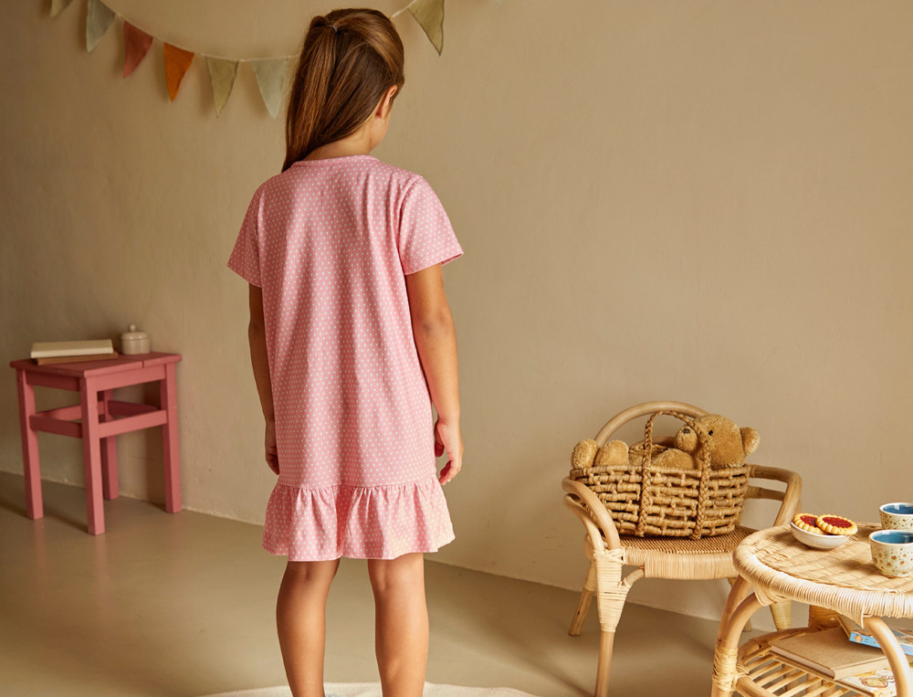 Chemise de nuit enfant-Ronde bucolique