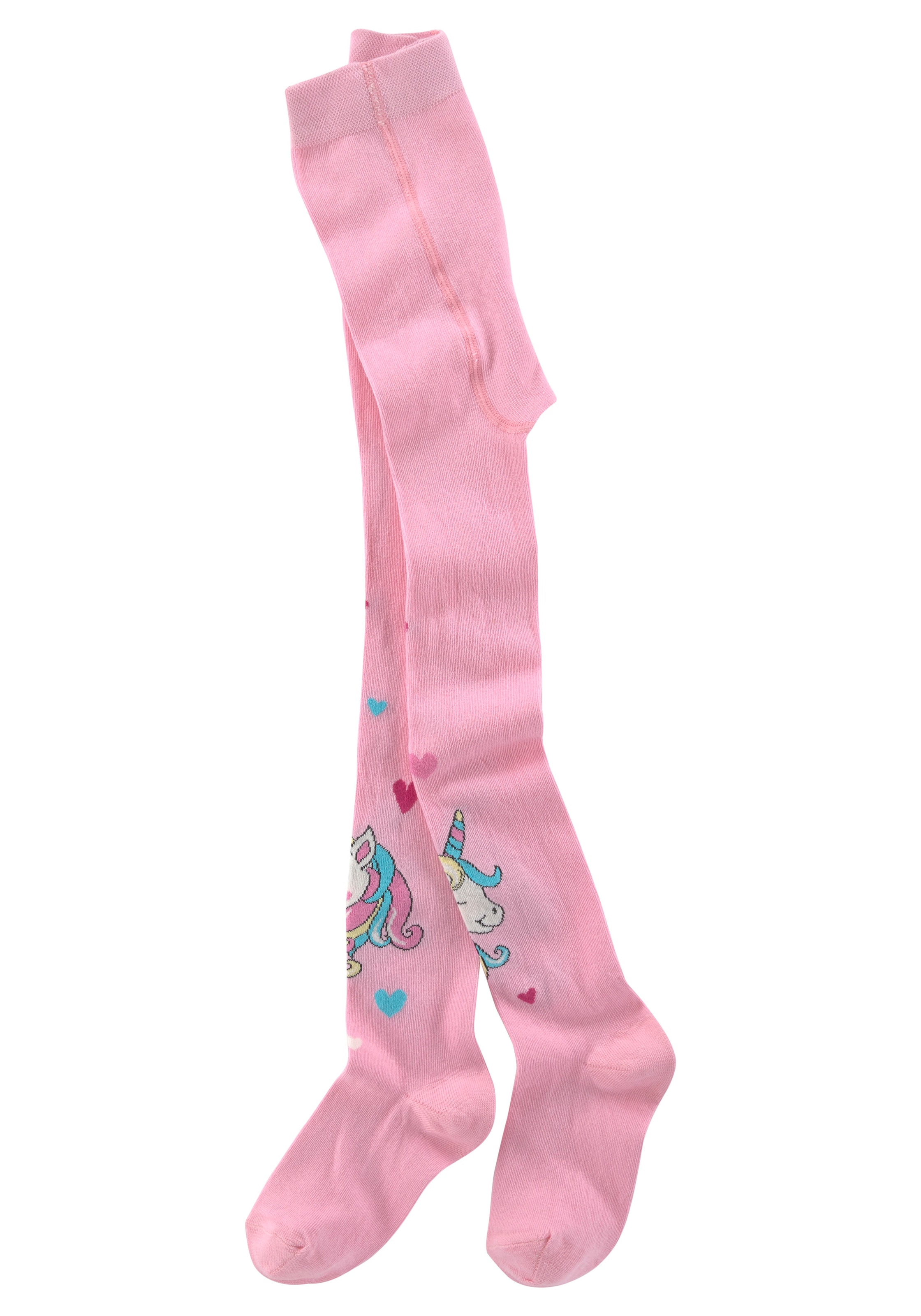 H.I.S Strickstrumpfhose Packung, 3 Stk. tlg. mit eingestrickten Einhorn Motiven