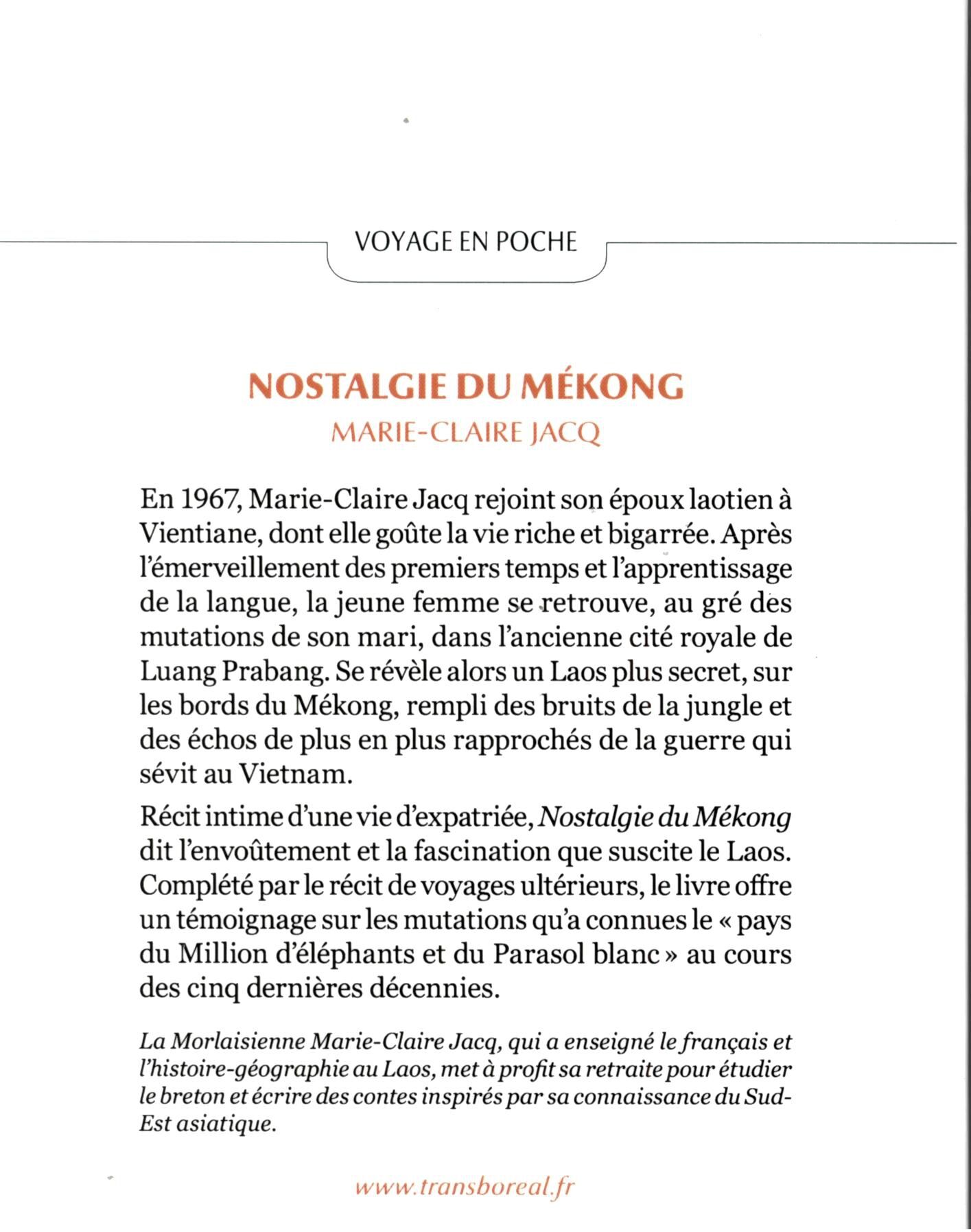 TRANSBOREAL - NOSTALGIE DU MEKONG TRANSBOREAL