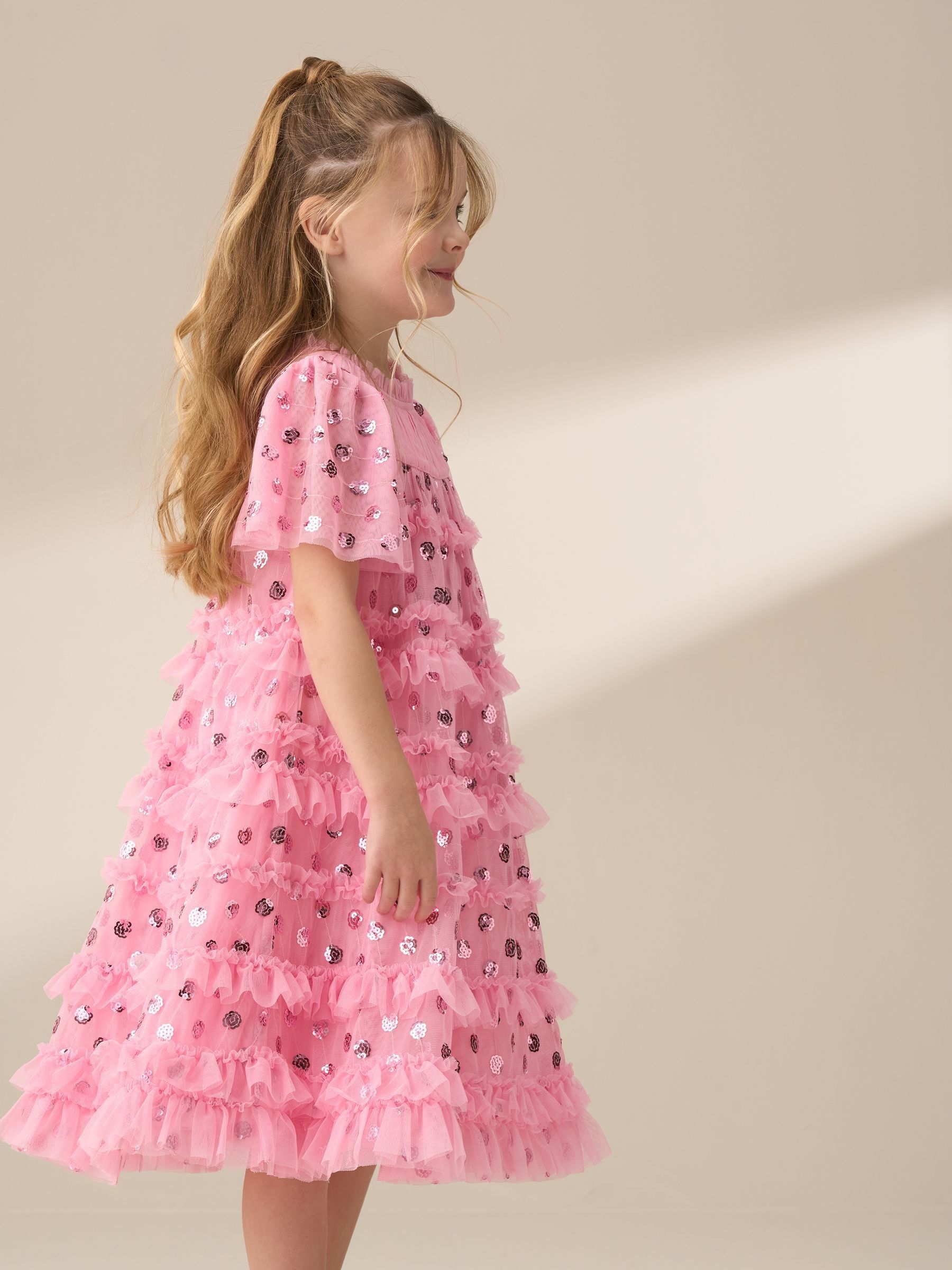 Angel & Rocket Bea Mesh Frill Dress