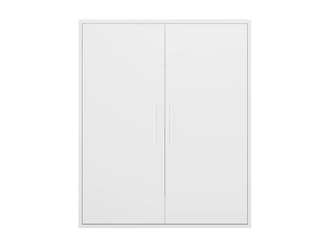 Armoire sous pente 2 portes - Blanc - ADEZIO