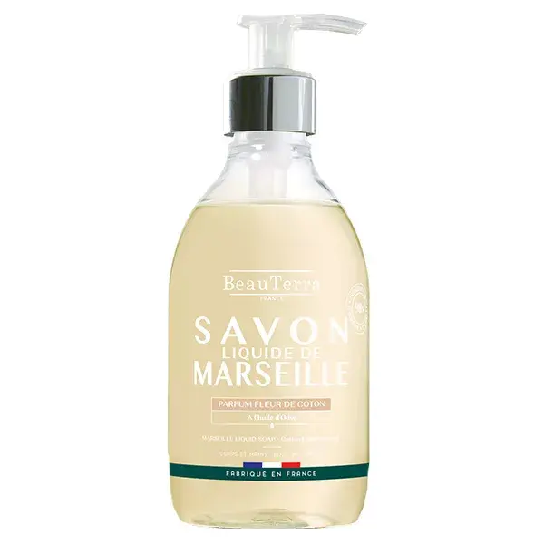 Sabonete Líquido de Marselha Beauterra Flor de Algodão 300ml
