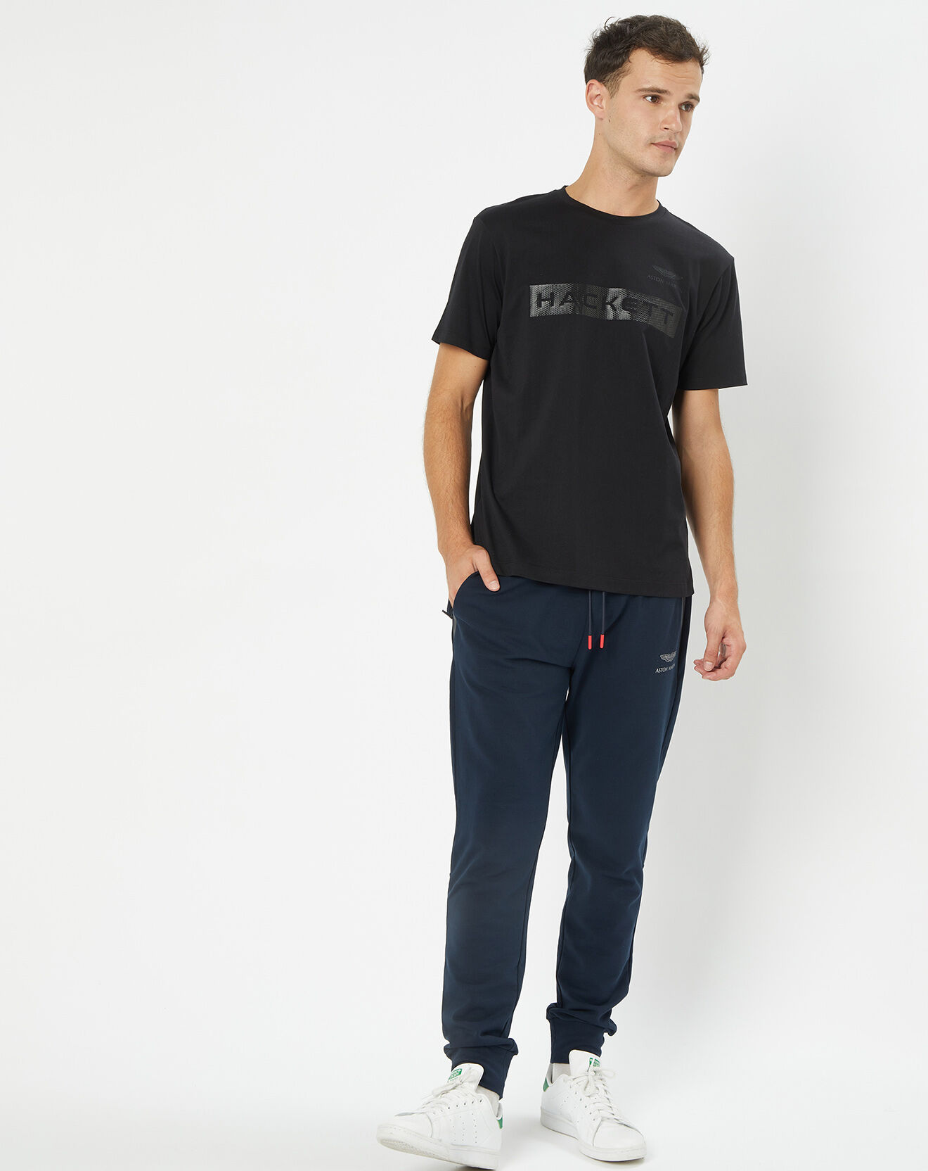 Hackett London T-Shirt Aston Martin Racing Silver noir