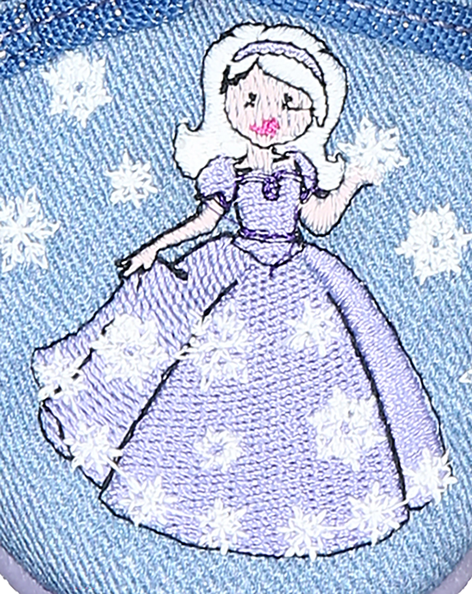 Klett-Hausschuhe BONNY - SCHNEEPRINZESSIN in blau