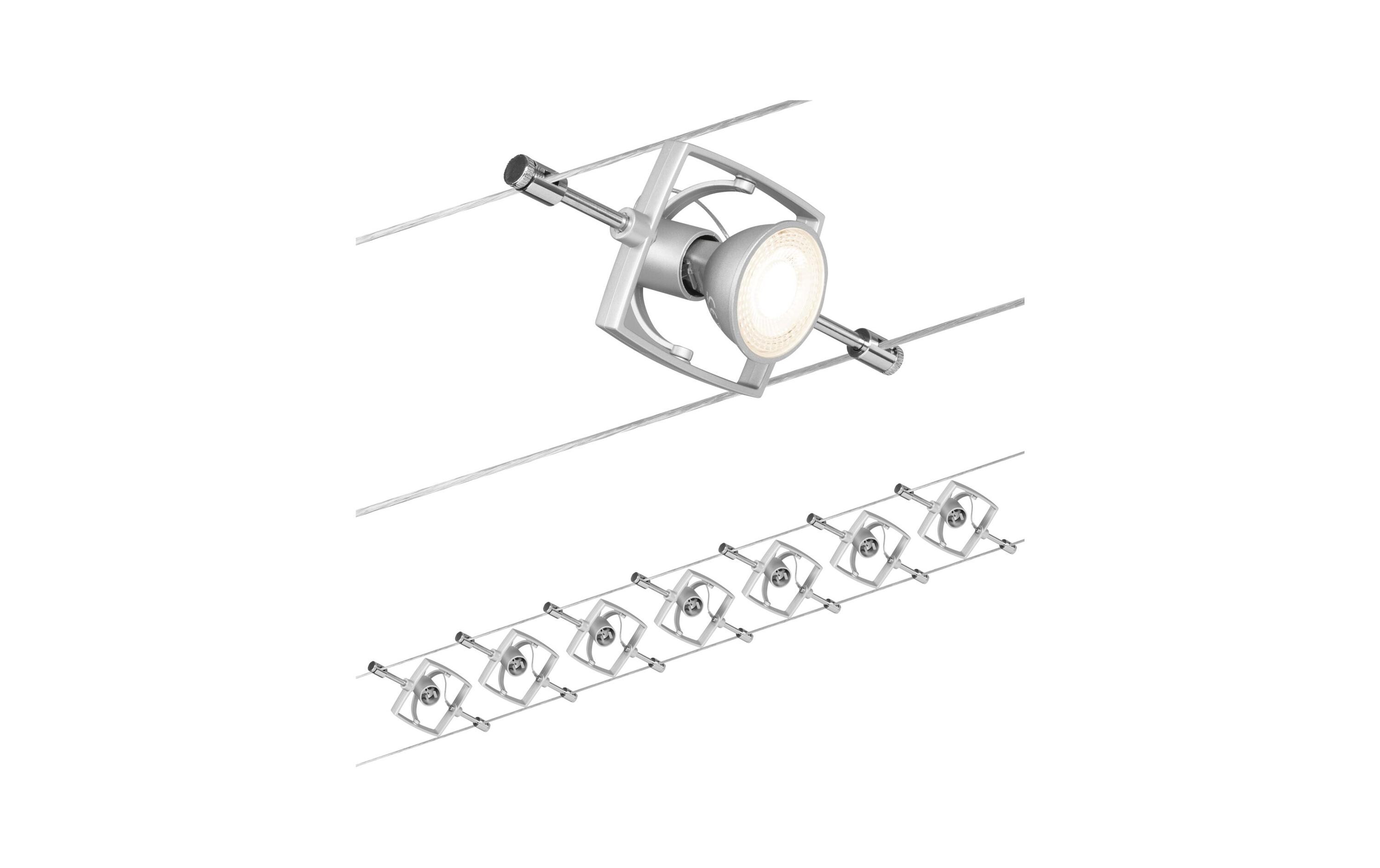 Seilsystem Mac II Basisset GU5.3 max. 7 x 10 W<br>Schienenleuchten
