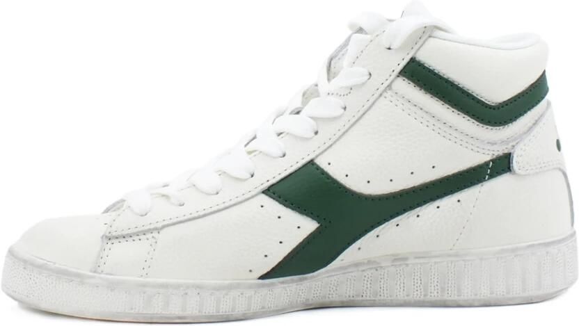 Diadora Game L High Waxed Hoge sneakers Leren Sneaker Wit