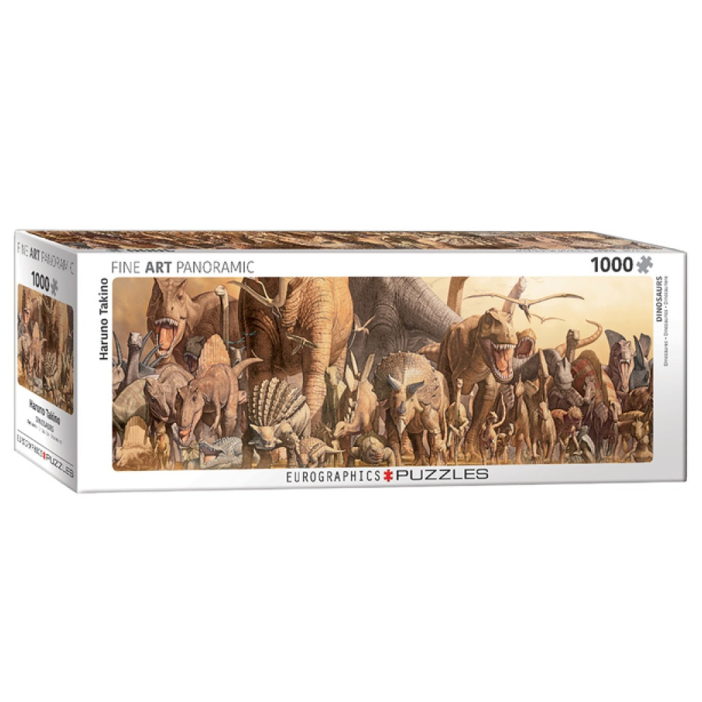 Puzzle - Haruno Takino - Dinosaures Panoramique - 1000 Pièces