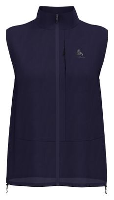Veste Sans Manches Femme Odlo Zeroweight Bleu Foncé