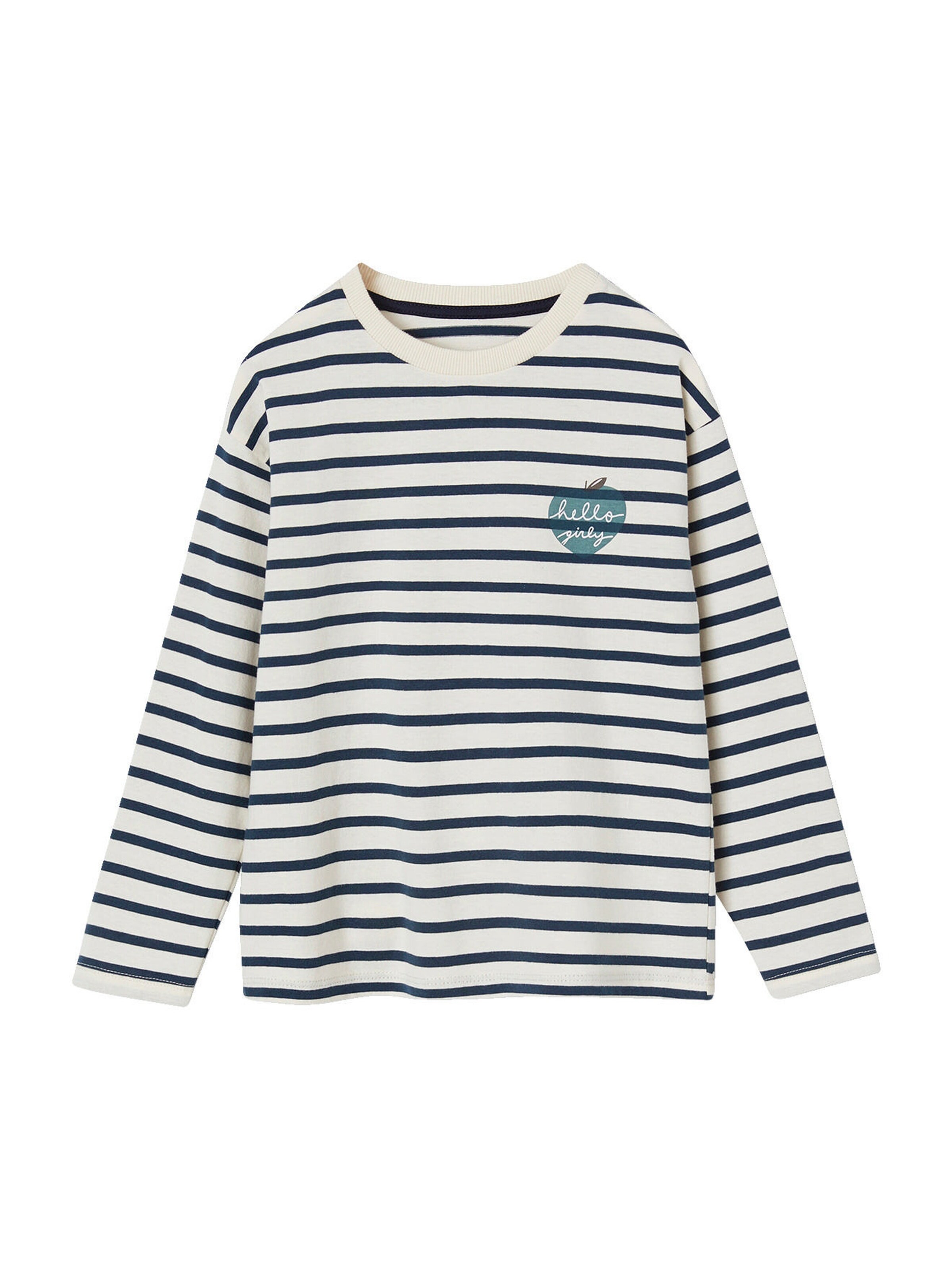 Vertbaudet Mädchen Shirt blau gestreift