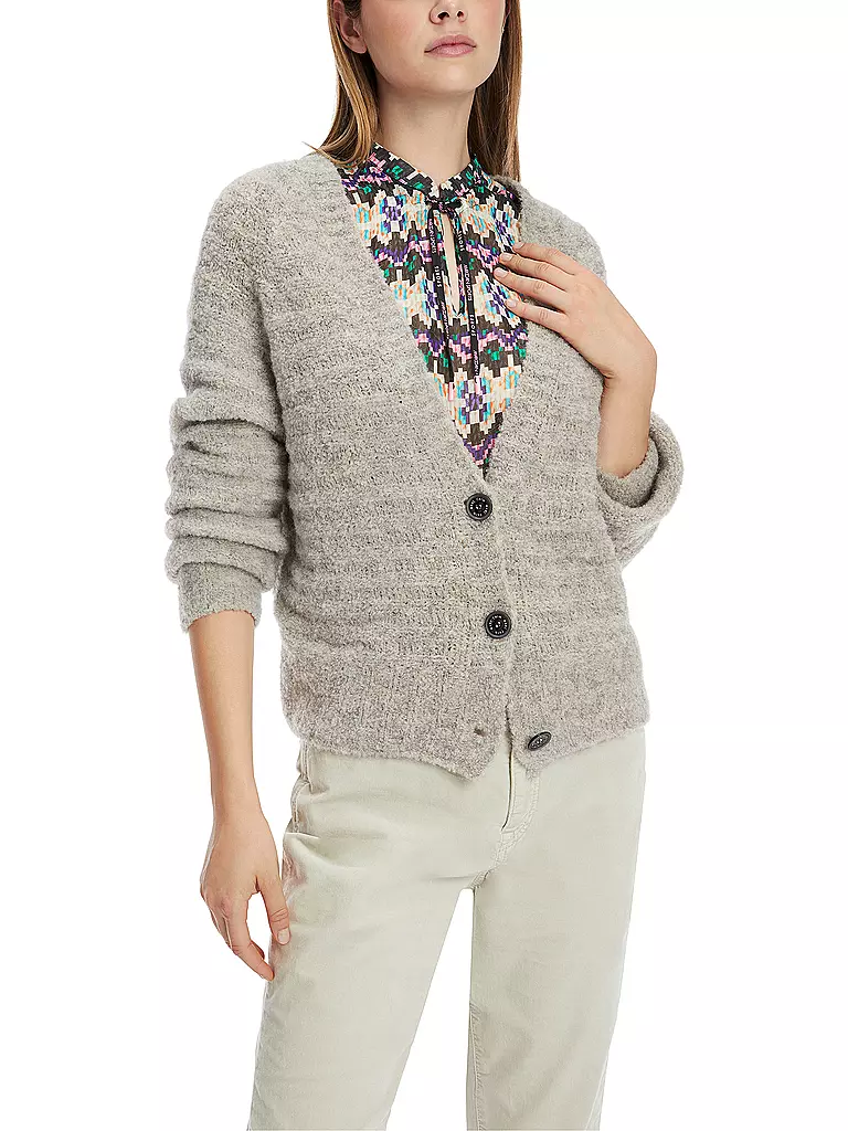 MARC CAIN Cardigan grau