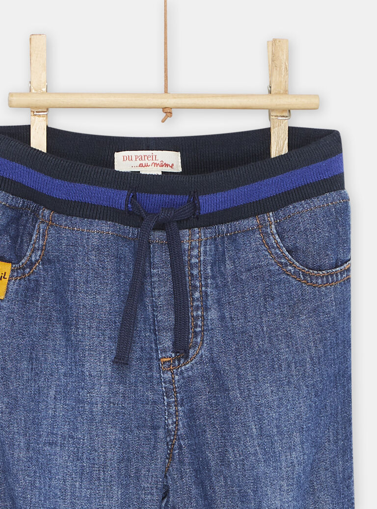 Pantalon en denim léger bleu bébé garçon