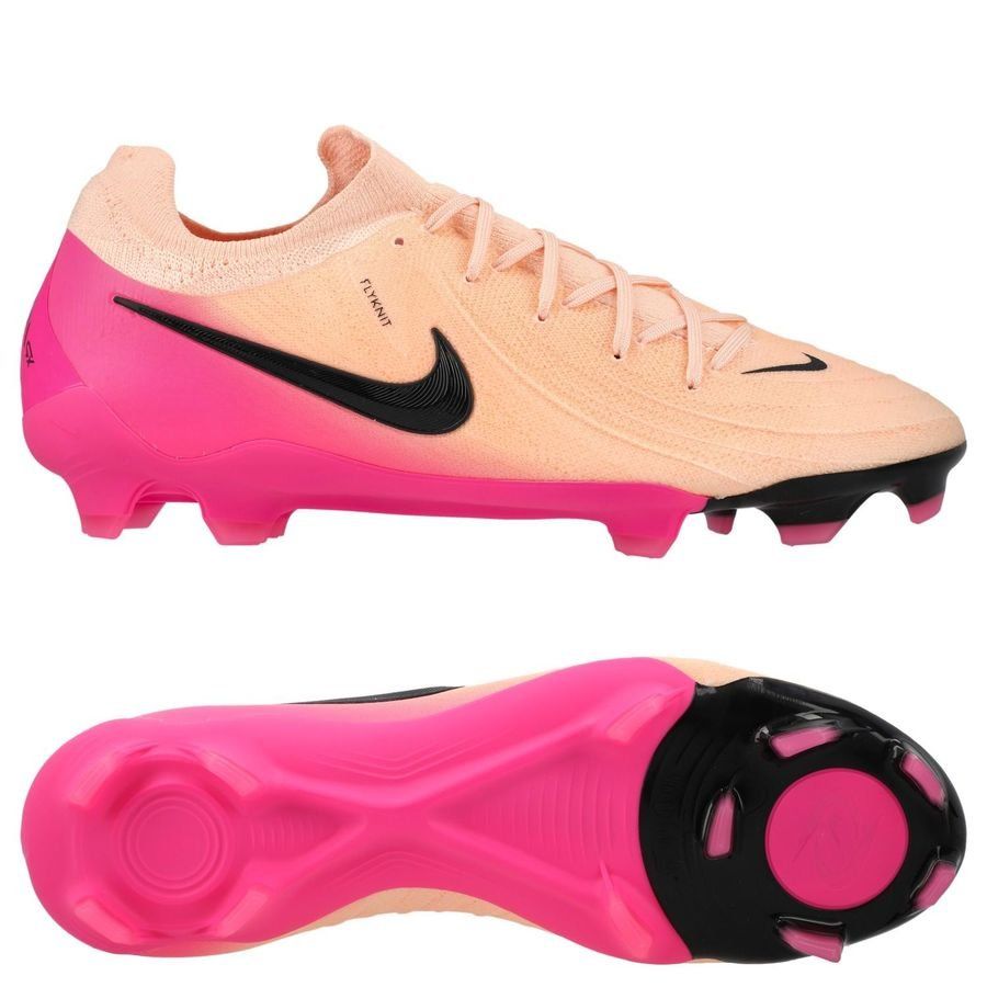 Nike Phantom GX II Pro FG Prism - Rouge foncé/Noir/Rose