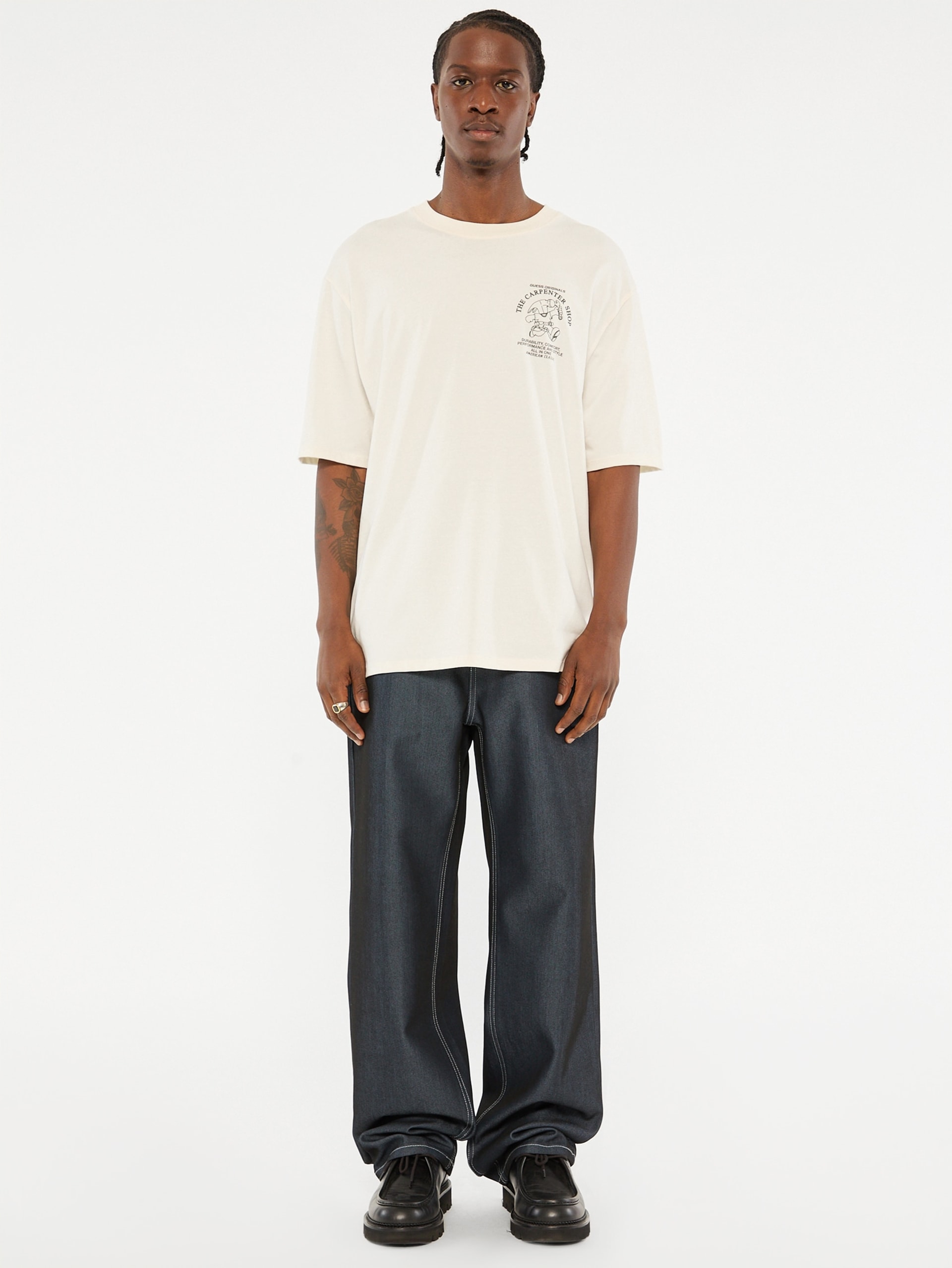 Camiseta de gola redonda GUESS Originals Eco Carpenter