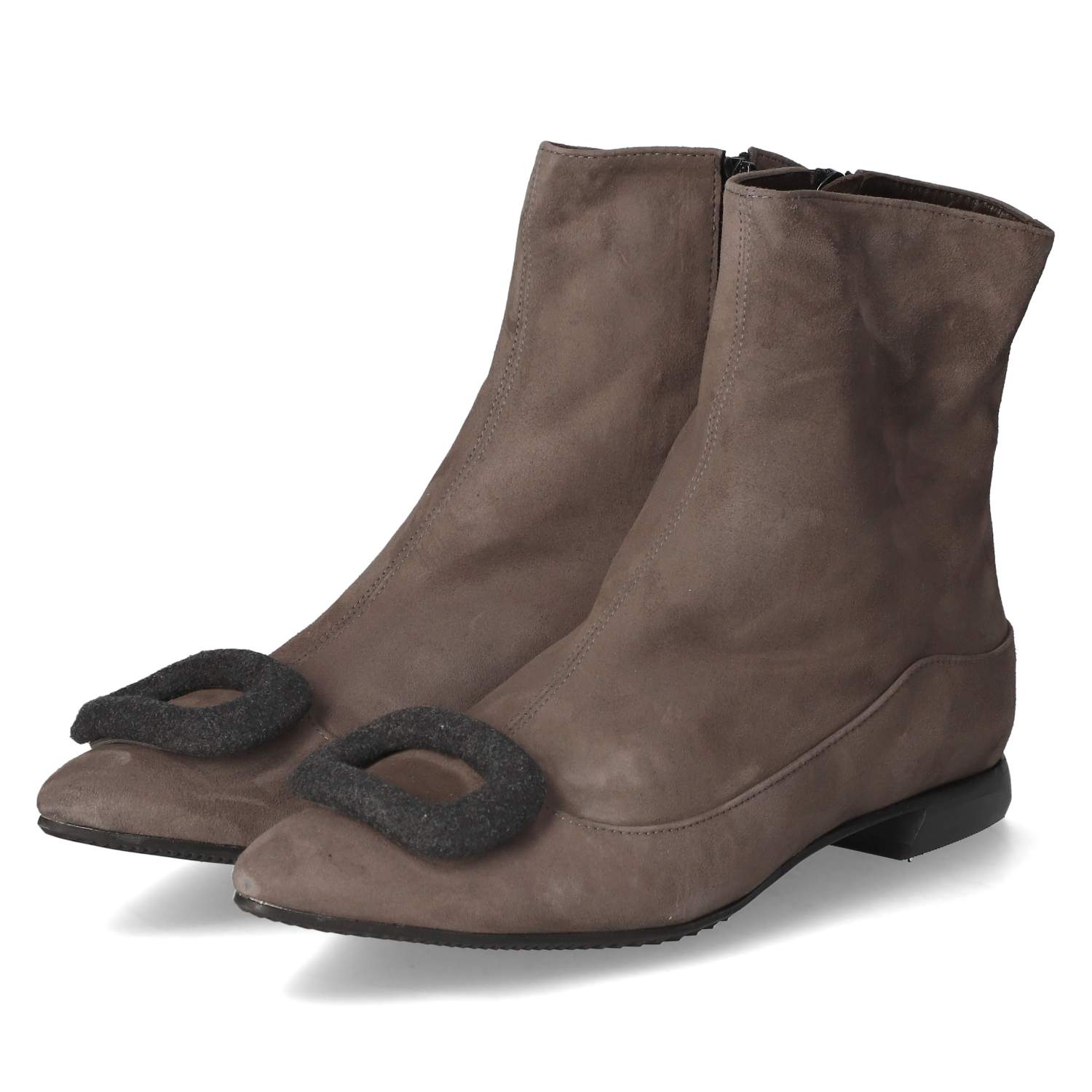 Brunate Stiefeletten - grau