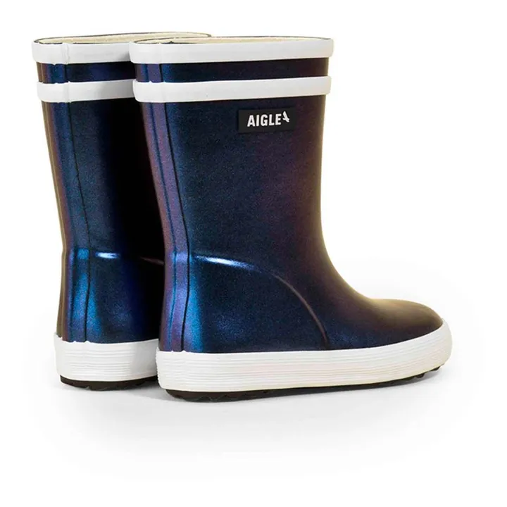 Aigle Bottes De Pluie Baby Flac Irisées | Bleu nuit