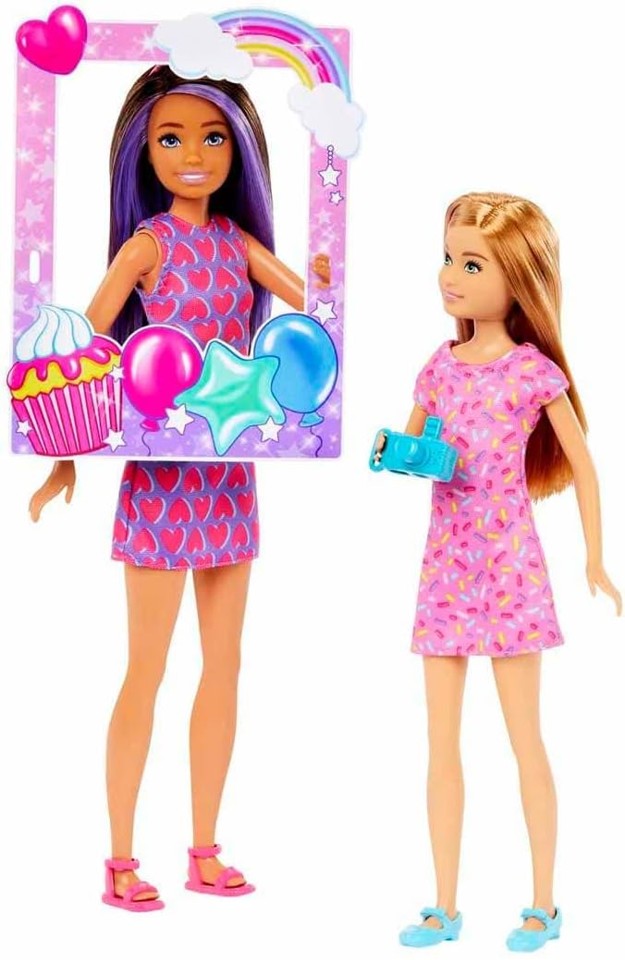 Barbie - Celebration Fun Birthday Skipper and Stacie Doll (HKB12)
