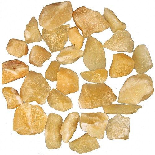 Pierres brutes calcite jaune