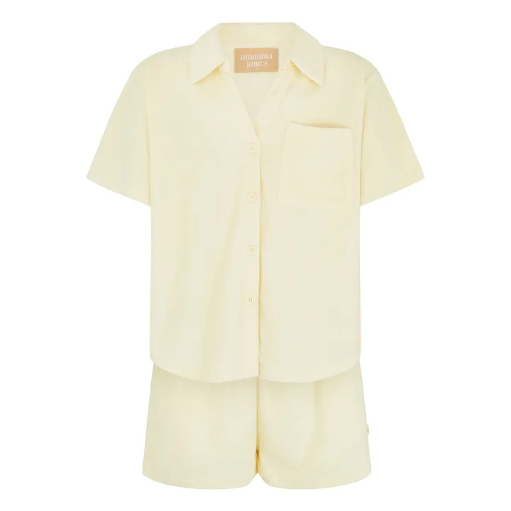 Araminta James Ensemble Chemise Terry | Jaune pâle
