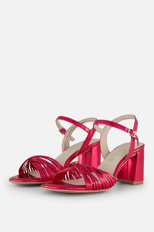 Tamaris Sandalen met hak roze Synthetisch