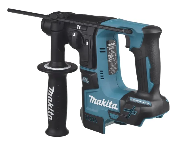 Makita DHR171Z - Roterende hammer - ledningfri - 2 tilstande - SDS-plus - 1.2 Joule - intet batteri - 18 V