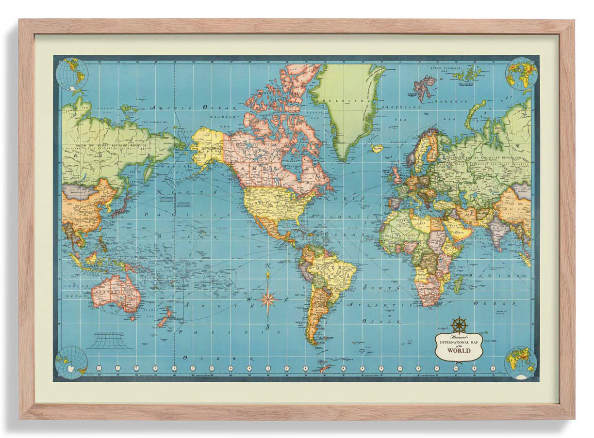 Internationale Karte der Welt