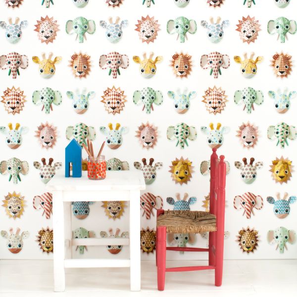 Studio Ditte Wilde Dieren Lief Behang