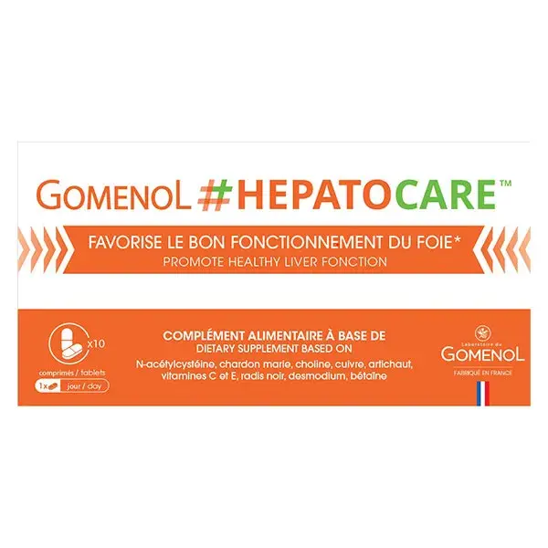 GOMENOL + GOMENOL HEPATOCARE Boite 10 comprimés