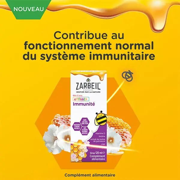 Xarope para Imunidade Infantil Zarbeil®, Sabor Frutas Vermelhas, Frasco de 120 ml