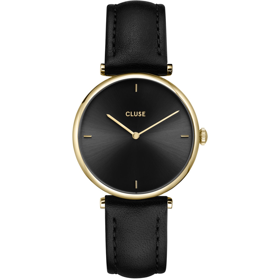 Cluse Triomphe Leather Black / Gold